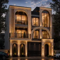 طراحی ساختمان، ویلا و پلان، نما، رندر حرفه‌ای