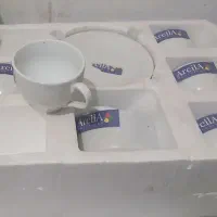فنجان نعلبکی نو نو سفید ساده