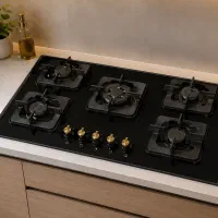 گاز رومیزی صفحه شیشه‌ای لاکچری با قیمت بسیارمناسب