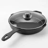 تابه چدن اصل ۲۴ با پوشش ارگانیک با درب