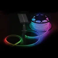 ریسه خورشیدی RGB مودی 10 متری  کنترل‌دار و ضدآب