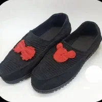 گیوه مشکی طرح میکی ماوس