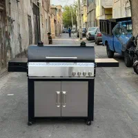 باربیکیو کابینت دار استیل درب استیل شعله استیل