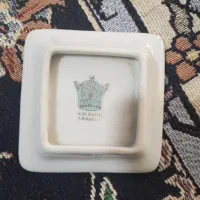 زیر سیگاری شاهنشاهی وقلیون برنجی وچراغ نفتی
