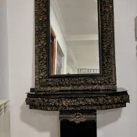 آینه و کنسول چوبی