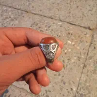 انگشتر عقیق رکاب نقره اصل