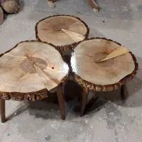میزعسلی گردو پایه خراطی