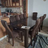میز نهارخوری ۱۰ نفره با صندلی