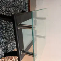 دو عدد جلو مبلی پایین چوب با دوام وشیشه