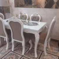 غذا خوری شش نفره چوبی