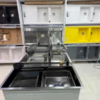 ست شیرآلات سینک مشکی کابینت (افشاری)