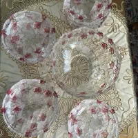 فروش سرویس کریستال گل صورتی
