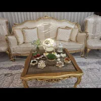 مبلمان ورق طلا مبل طلایی