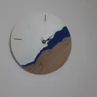 ساعت دیواری چوبی فانتزی روستیک