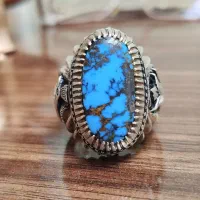 انگشتر فیروزه،توپاز ،لعل