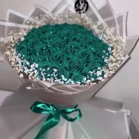 دسته گل روبانی