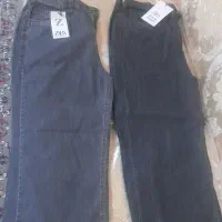 شلوار  لی نیم بگ پشت  کش کاقزی  زیب دار