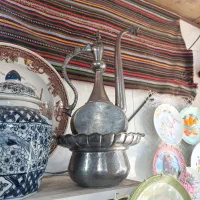 آفتابه لگن مسی طرح قدیم