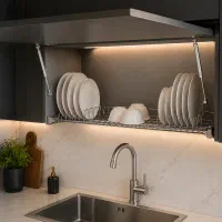 آبچکان داخل کابینت یک‌طبقه آبکاری سایز ۸۰ تا۱۲۰ cm