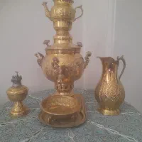 سماورزغالی بهمراه قوری وپارچ