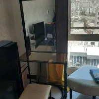 آینه کنسولی دو طبقه شیشه