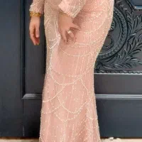 پیراهن مجلسی در حدنو سایز ۳۶و۳۸ تمام کار شده