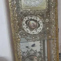 بوفه ی ساعت دار برنج ، کاملا سالم و نو مناسب جهزیه