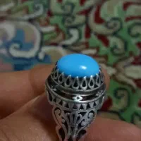 انگشتر فیروزه عجمی  پاک درجه 1
