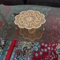 میزجلومبلی شیشه ای