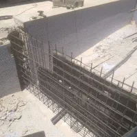 الماتور بندی واجرای سقف فلزی واسکلت بتنی و استخر