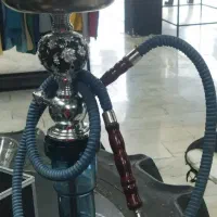 قلیان نقره کوب سیاه قلم