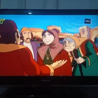 تلویزیون السیدی ۴۰ سامسونگ در حد نو با کنترل اصلی