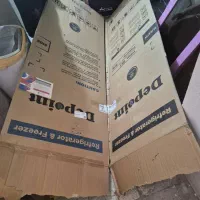 کارتن تلویزیون سام ۵۸و کارتن یخچال فریزر دیپونت