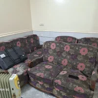 مبل هفت نفره گل میز پرده
