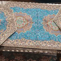 ۳ تیکه ترمه رومیزی