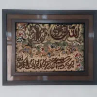 تابلو فرش دستباف پر ابریشم