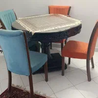 میز گرد چهار نفره هنر دست