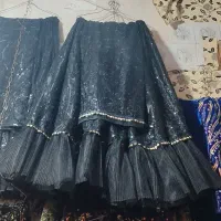 فروش لباس محلی مشکی چین دار