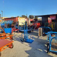 گاری چرخ (باسکولی) چهار چرخ دستی حمل بار (باسکولی)