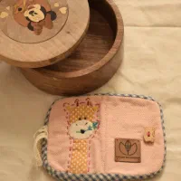 جا کارتی طرح زرافه ،ژاپنی دوزی شده