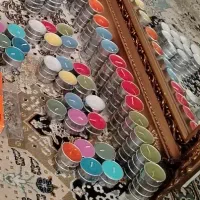 شمع وارمر رنگی بسته ۱۰ تایی