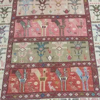 فروش گلیم ابریشمی کلکسیونی ۳ متری ۱۲۵ در ۲۲۵