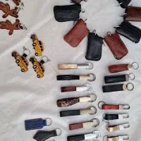 جاکلیدی چرم طبیعی