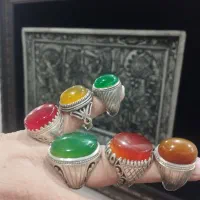 شش عدد انگشتر نقره نو حراج