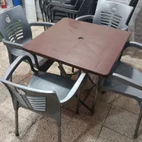 صندلی پلاستیک پایه فلزی