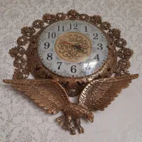 ساعت لوستر ویترین میوه خوری جا قاشقی قندان برنز نو