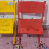 دوعددصندلی فلزی