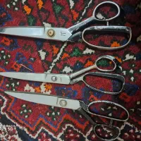 سه قیچی پارچه بری قدیمی اصل ژاپن برای خیاطهای ماهر
