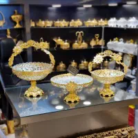 گُلدسِت سه تیکه ظُرُوُف ابطلا دسته سلطنتی اماراتی