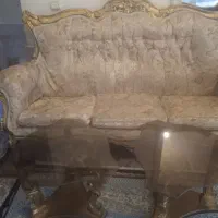 مبل سلطنتی چوب گردو همراه عسلی